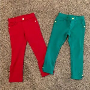 Two Pairs of Red and Green Pants❤️💚